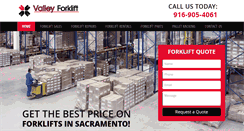 Desktop Screenshot of forkliftssacramento.net