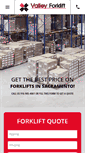 Mobile Screenshot of forkliftssacramento.net