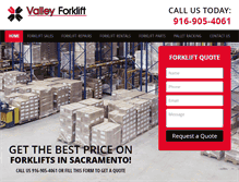 Tablet Screenshot of forkliftssacramento.net
